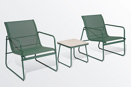 WYHS-2 Person Outdoor Conversation Set With Textilene Chairs