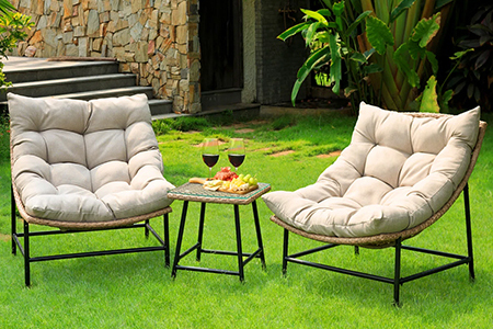 WYHS-2 Person Outdoor Seating Group with Cushions